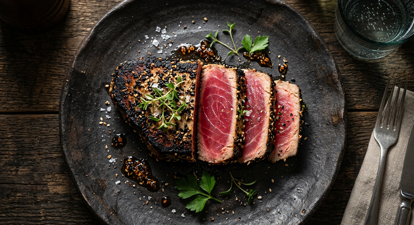 Tuna Steak Seared Rare