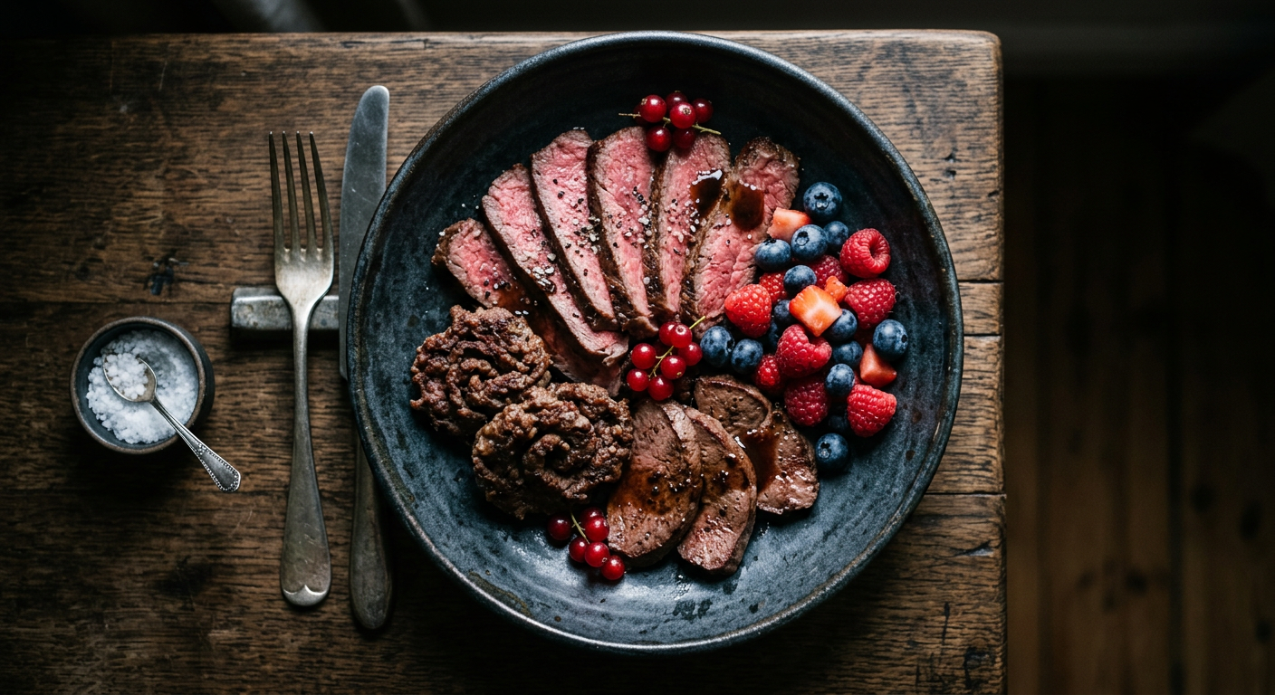 Beef and berry bowl