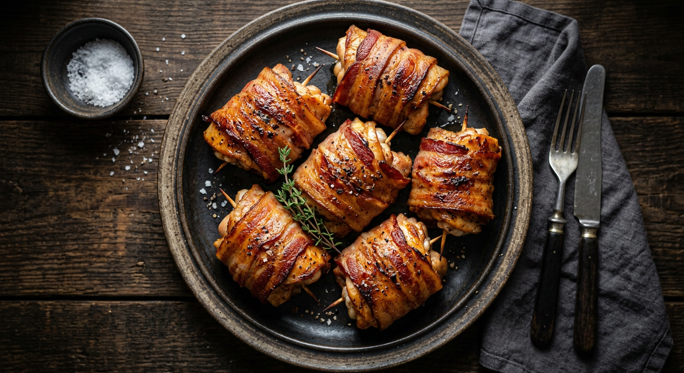 Bacon-Wrapped Chicken Thighs