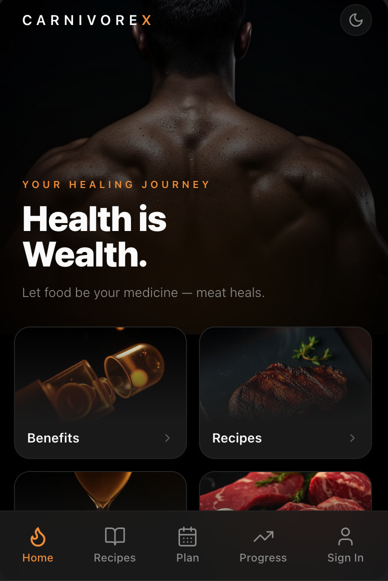 CarnivoreX App Screenshot